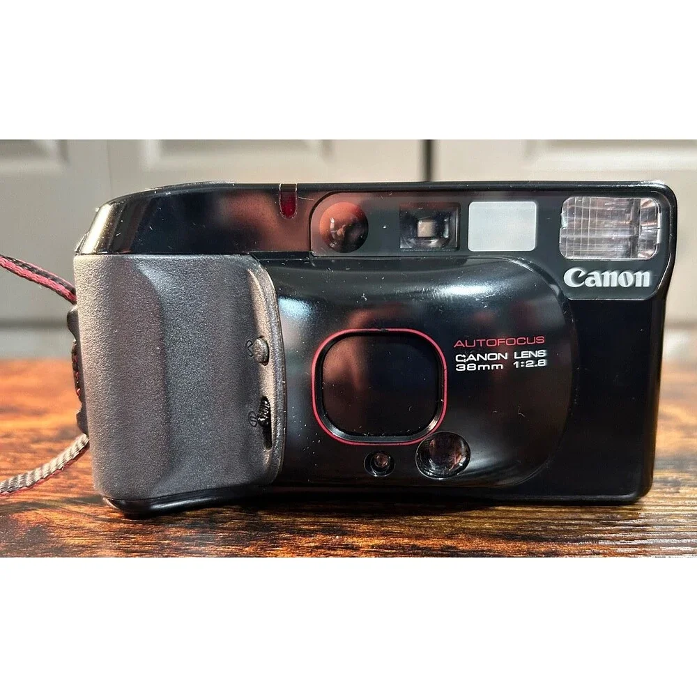 Vintage Canon Sure Shot Supreme 38mm 2.8 Lens Camera W/New Battery & Case